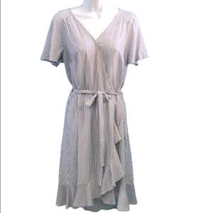 NAÏF Blue/White Striped Dress